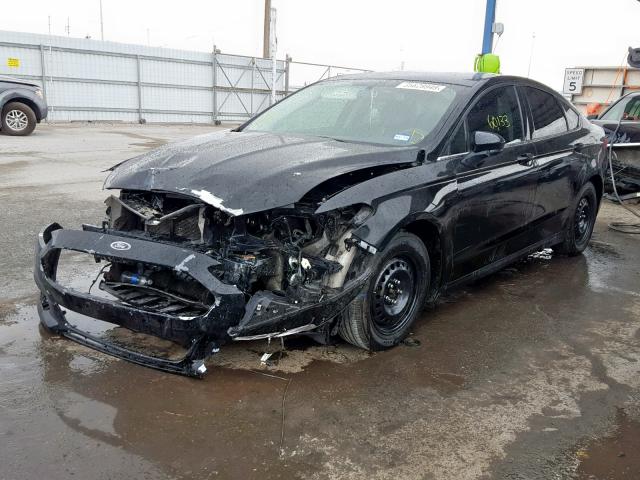 3FA6P0G78GR291226 - 2016 FORD FUSION S BLACK photo 2