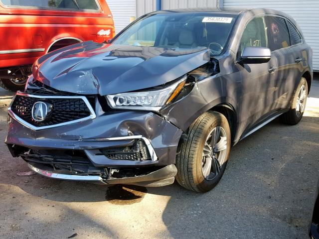 5FRYD3H34HB011490 - 2017 ACURA MDX CHARCOAL photo 2