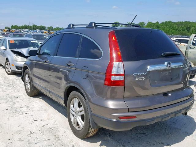 5J6RE3H79AL006692 - 2010 HONDA CR-V EXL BROWN photo 3