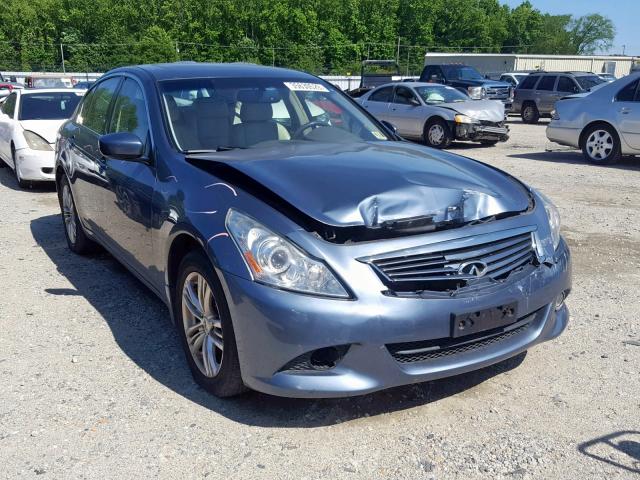 JN1CV6AR8AM458588 - 2010 INFINITI G37 BLUE photo 1