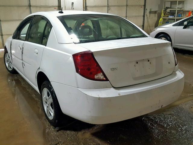 1G8AJ55FX7Z106676 - 2007 SATURN ION LEVEL WHITE photo 3