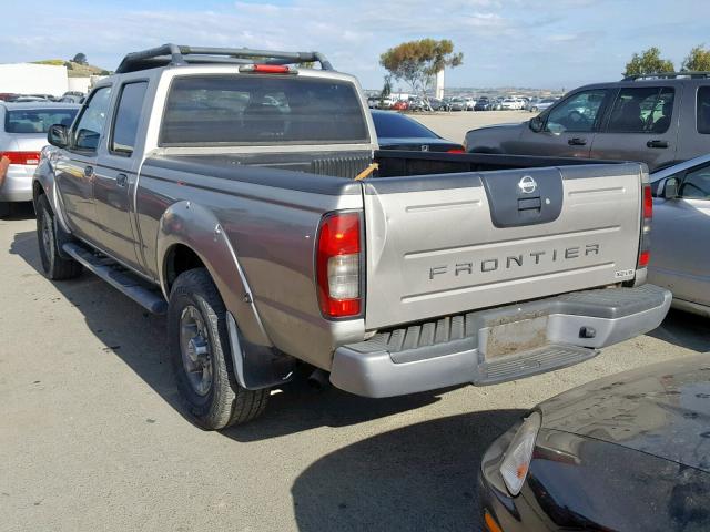 1N6ED29XX3C448249 - 2003 NISSAN FRONTIER C GRAY photo 3