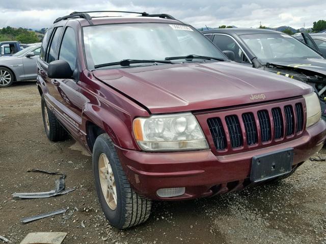 1J4GW68N1XC599574 - 1999 JEEP GRAND CHER BURGUNDY photo 1