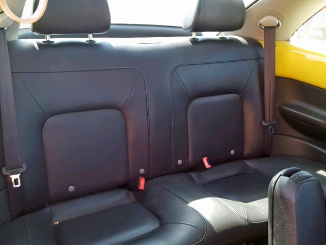 3VWPG31C28M503121 - 2008 VOLKSWAGEN NEW BEETLE Դեղին լուսանկար 6
