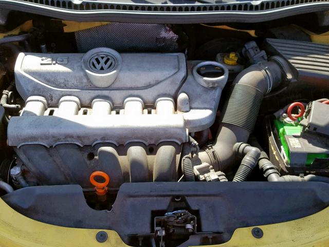 3VWPG31C28M503121 - 2008 VOLKSWAGEN NEW BEETLE Դեղին լուսանկար 7