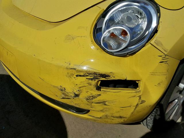 3VWPG31C28M503121 - 2008 VOLKSWAGEN NEW BEETLE Դեղին լուսանկար 9