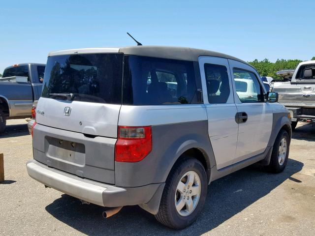 5J6YH18593L011500 - 2003 HONDA ELEMENT EX SILVER photo 4