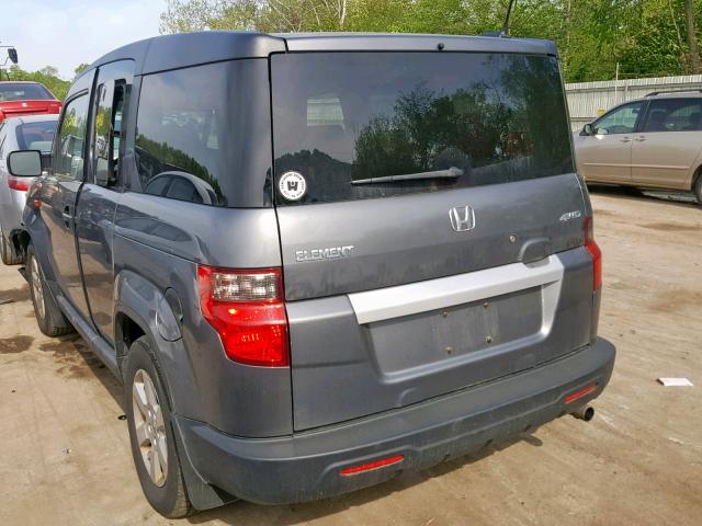 5J6YH2H77AL000810 - 2010 HONDA ELEMENT EX GRAY photo 3