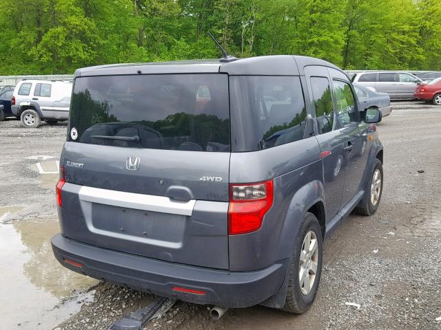 5J6YH2H77AL000810 - 2010 HONDA ELEMENT EX GRAY photo 4