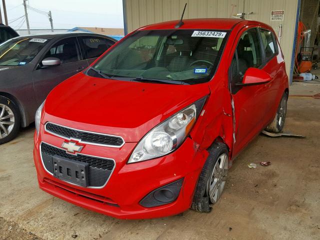 KL8CB6S92EC570652 - 2014 CHEVROLET SPARK LS RED photo 2