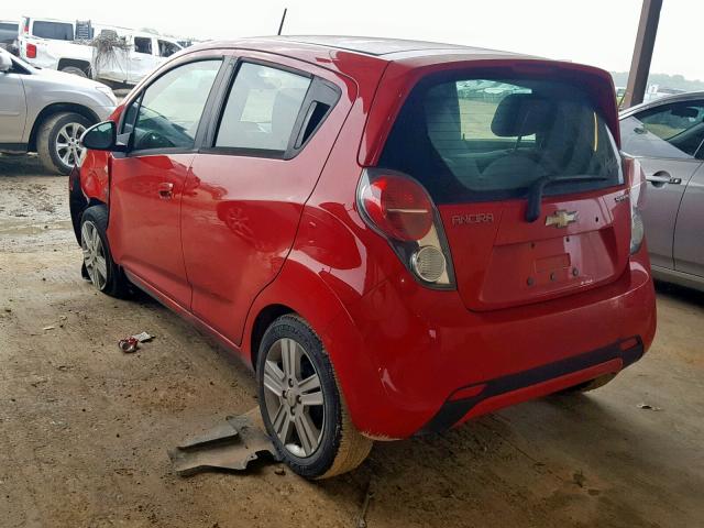 KL8CB6S92EC570652 - 2014 CHEVROLET SPARK LS RED photo 3