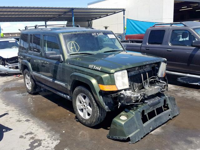 1J8HG48P17C702160 - 2007 JEEP COMMANDER GREEN photo 1