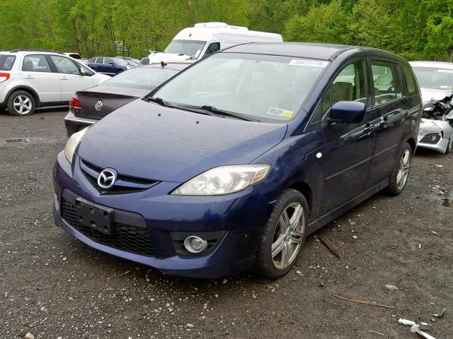 JM1CR29L290348035 - 2009 MAZDA 5 BLUE photo 2