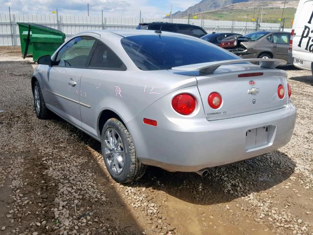 1G1AL18F087209017 - 2008 CHEVROLET COBALT LT SILVER photo 3