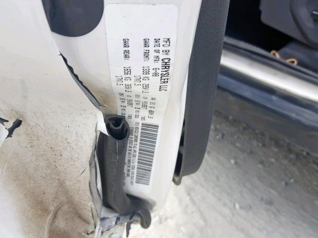 1J8HH48K28C239982 - 2008 JEEP COMMANDER WHITE photo 10