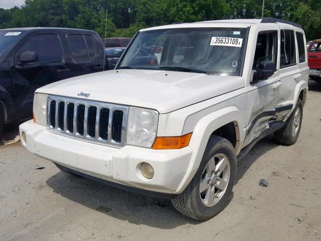 1J8HH48K28C239982 - 2008 JEEP COMMANDER WHITE photo 2