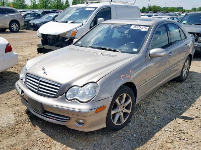 WDBRF92H47F898153 - 2007 MERCEDES-BENZ C 280 4MAT TAN photo 2