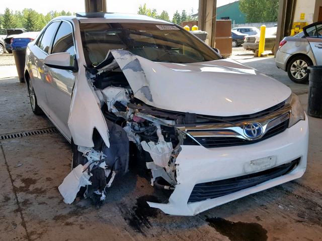 4T1BD1FKXEU130245 - 2014 TOYOTA CAMRY HYBR WHITE photo 1