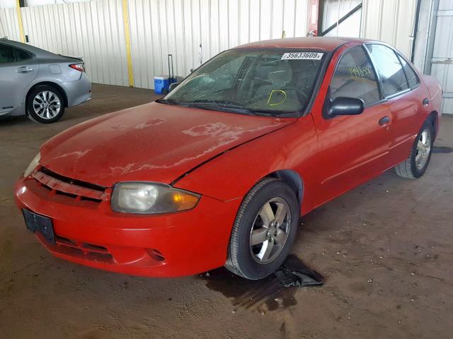 1G1JF52F847279592 - 2004 CHEVROLET CAVALIER L RED photo 2