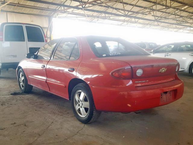 1G1JF52F847279592 - 2004 CHEVROLET CAVALIER L RED photo 3