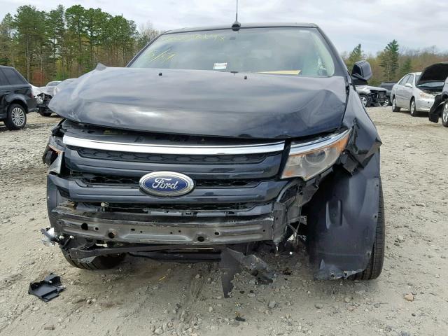 2FMDK4AK1CBA76392 - 2012 FORD EDGE SPORT BLACK photo 9