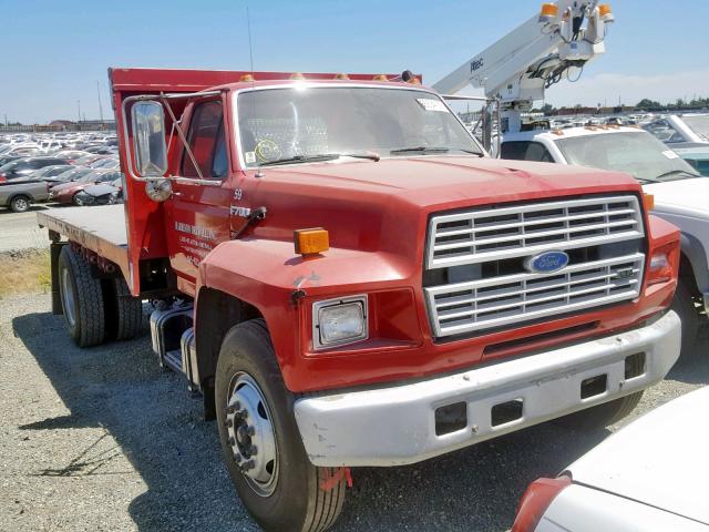 1FDXF70JXMVA19853 - 1991 FORD F700 RED photo 1