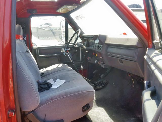 1FDXF70JXMVA19853 - 1991 FORD F700 RED photo 5