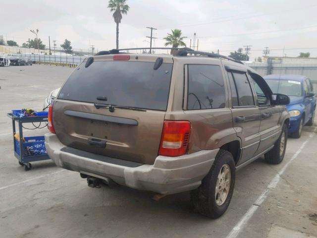 1J4GX48S51C617685 - 2001 JEEP GRAND CHER BROWN photo 4