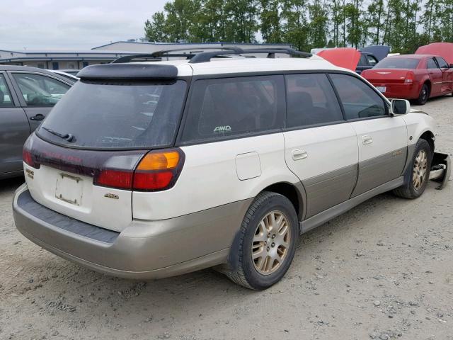 4S3BH806627618924 - 2002 SUBARU LEGACY OUT WHITE photo 4