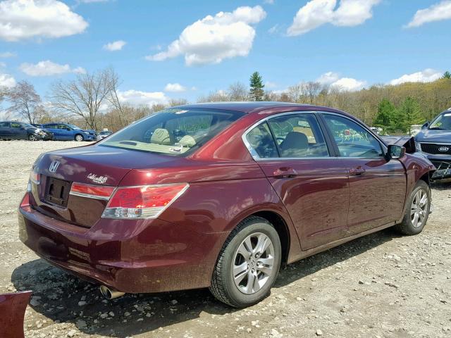 1HGCP2F42BA118208 - 2011 HONDA ACCORD LXP RED photo 4