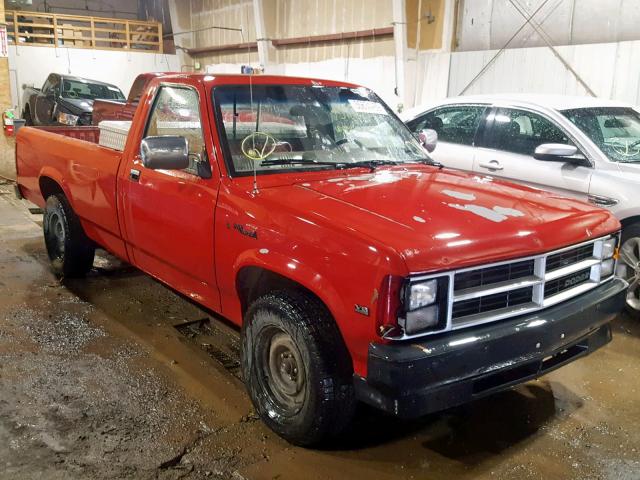 1B7GL26X5LS746376 - 1990 DODGE DAKOTA RED photo 1