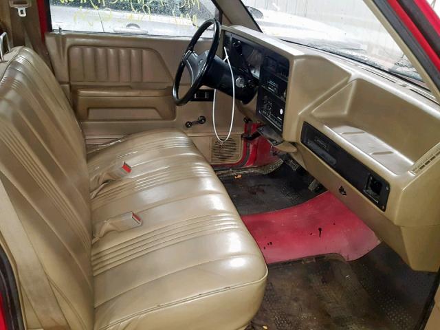 1B7GL26X5LS746376 - 1990 DODGE DAKOTA RED photo 5