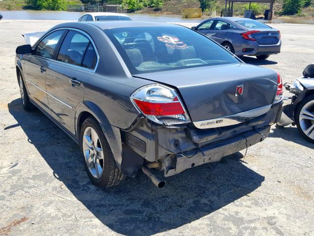 1G8ZS57B88F210290 - 2008 SATURN AURA XE GRAY photo 3