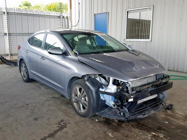 5NPD84LF1HH077086 - 2017 HYUNDAI ELANTRA GRAY photo 1