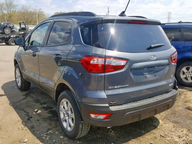 MAJ6P1UL7JC239499 - 2018 FORD ECOSPORT S CHARCOAL photo 3