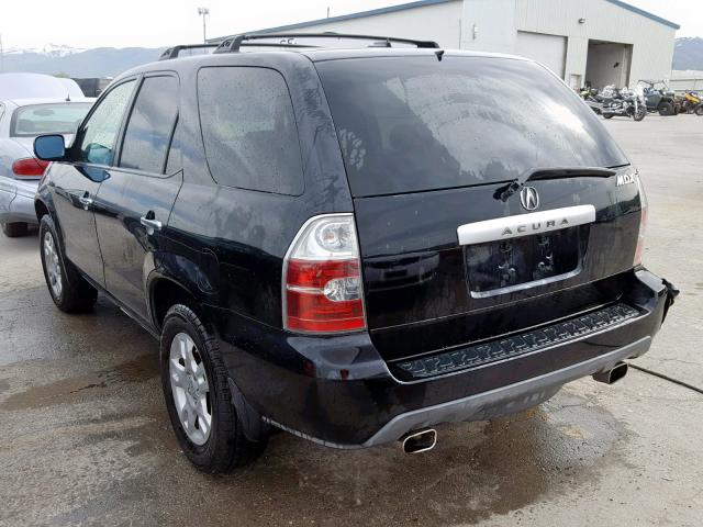 2HNYD18966H528298 - 2006 ACURA MDX TOURIN BLACK photo 3