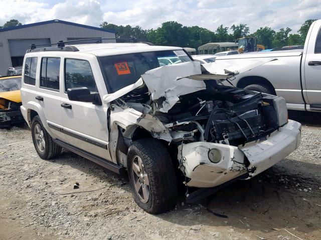 1J8HH48N76C167328 - 2006 JEEP COMMANDER WHITE photo 1