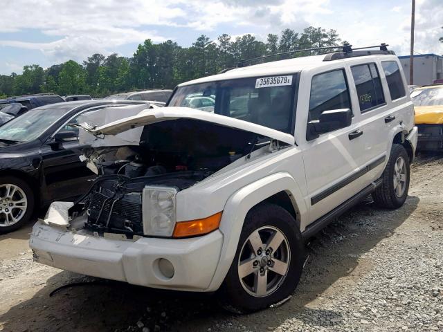 1J8HH48N76C167328 - 2006 JEEP COMMANDER WHITE photo 2