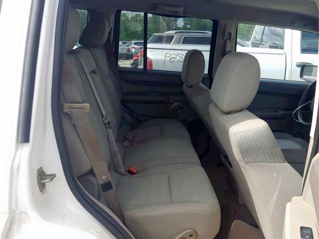 1J8HH48N76C167328 - 2006 JEEP COMMANDER WHITE photo 6