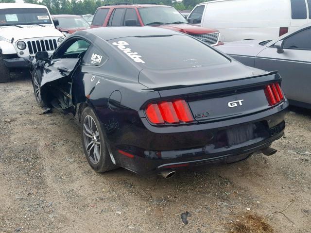 1FA6P8CF7G5336896 - 2016 FORD MUSTANG GT BLACK photo 3