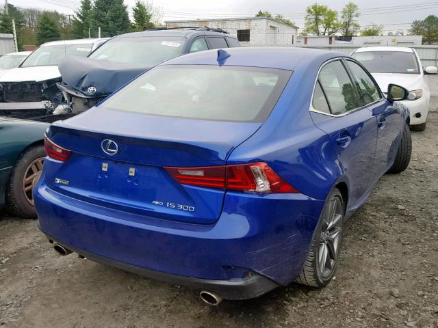 JTHCM1D26G5003760 - 2016 LEXUS IS 300 BLUE photo 4