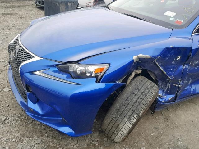 JTHCM1D26G5003760 - 2016 LEXUS IS 300 BLUE photo 9