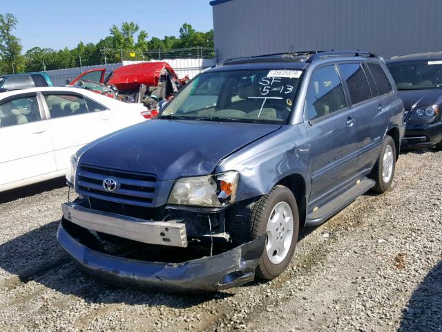 JTEDP21A870130372 - 2007 TOYOTA HIGHLANDER BLUE photo 2