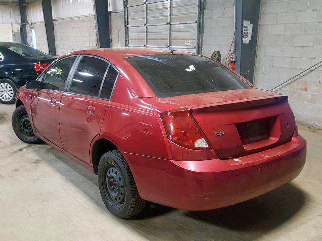 1G8AJ52F85Z147101 - 2005 SATURN ION LEVEL MAROON photo 3