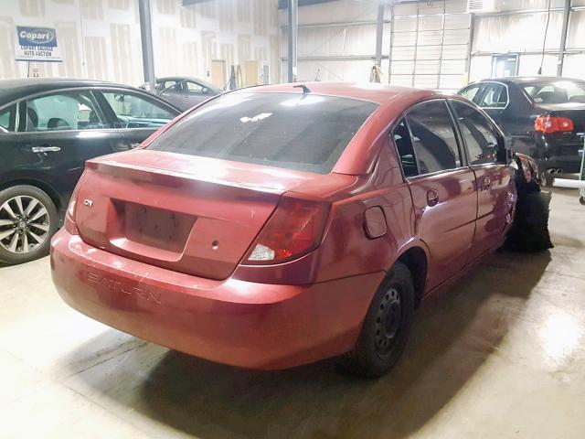 1G8AJ52F85Z147101 - 2005 SATURN ION LEVEL MAROON photo 4