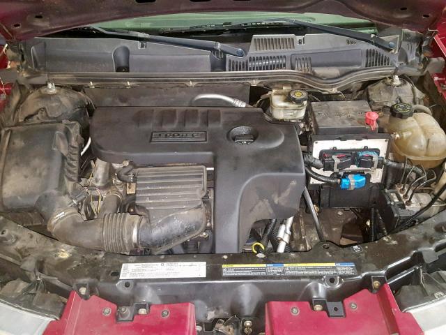 1G8AJ52F85Z147101 - 2005 SATURN ION LEVEL MAROON photo 7