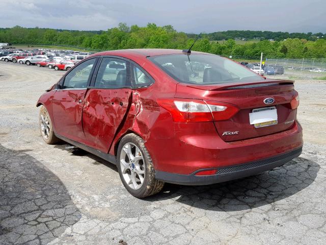 1FADP3J27EL102518 - 2014 FORD FOCUS TITA RED photo 3