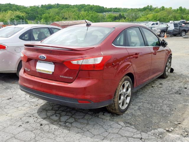 1FADP3J27EL102518 - 2014 FORD FOCUS TITA RED photo 4