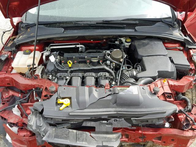 1FADP3J27EL102518 - 2014 FORD FOCUS TITA RED photo 7