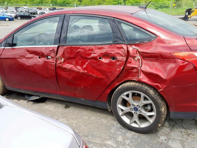 1FADP3J27EL102518 - 2014 FORD FOCUS TITA RED photo 9